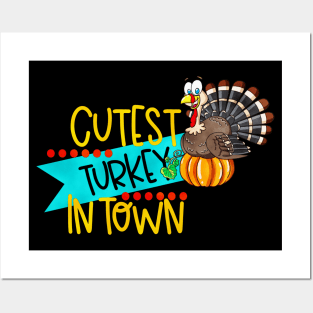 Cutest turkey in town Posters and Art